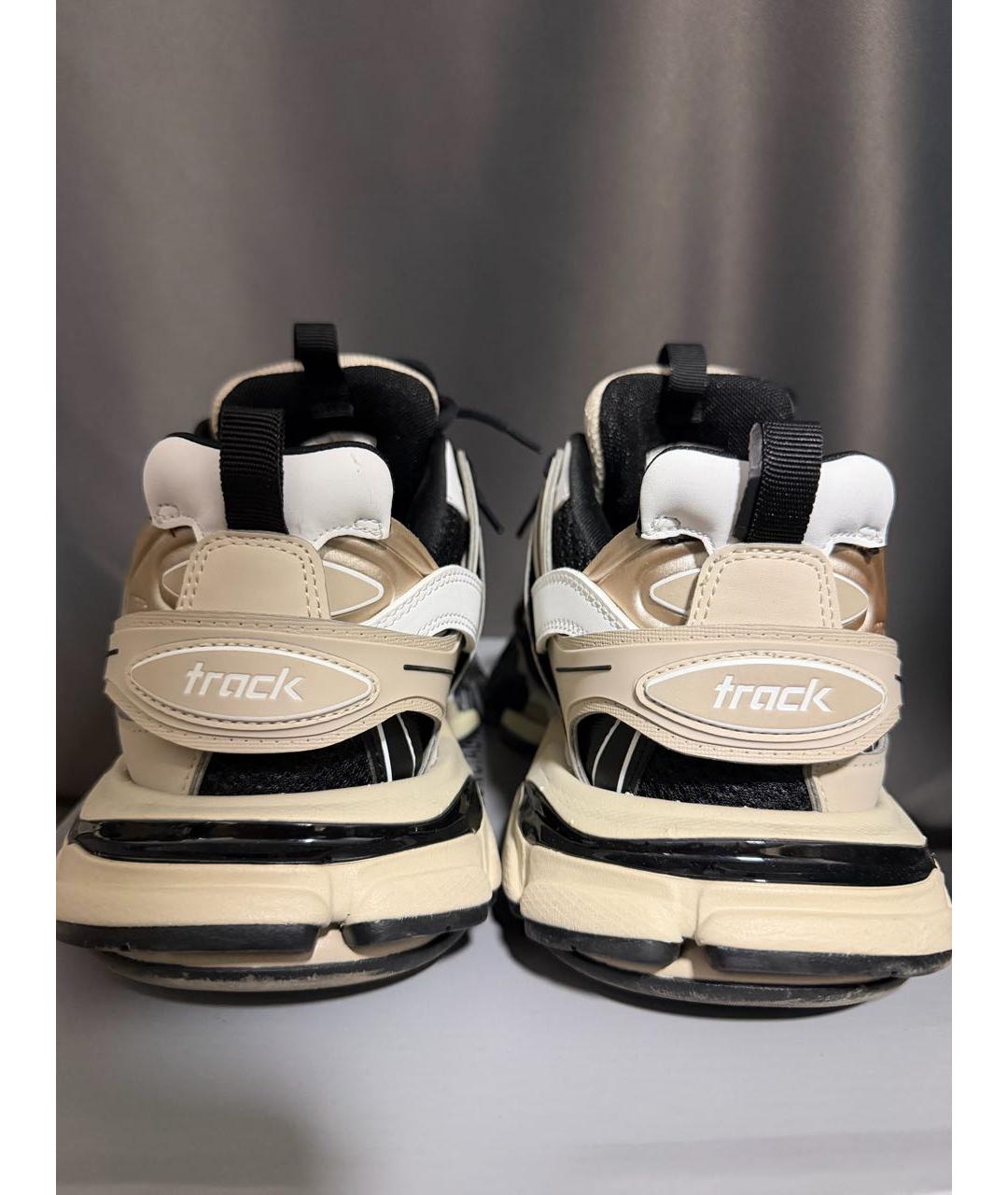 BALENCIAGA Бежевые низкие кроссовки / кеды, фото 4