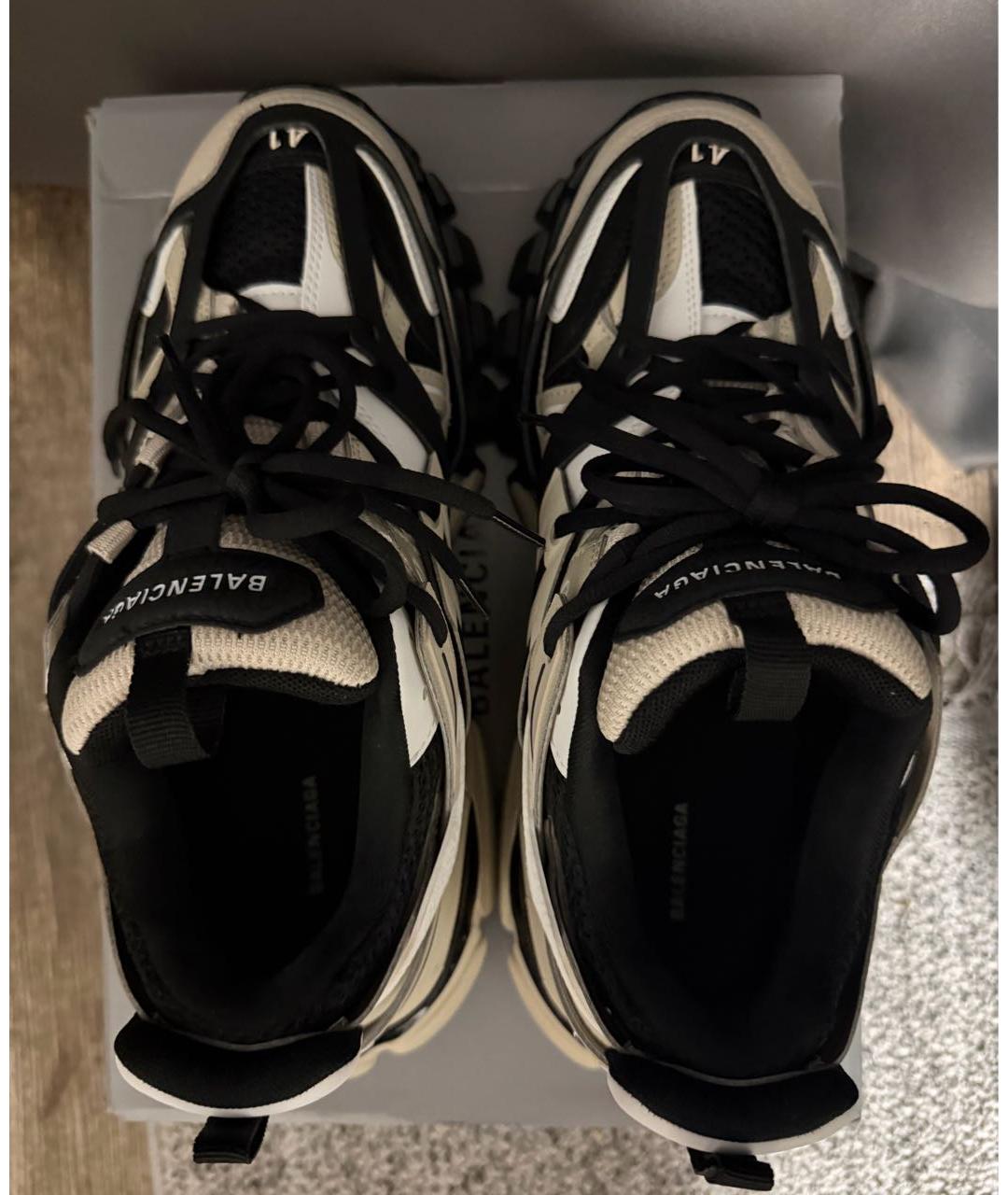 BALENCIAGA Бежевые низкие кроссовки / кеды, фото 3