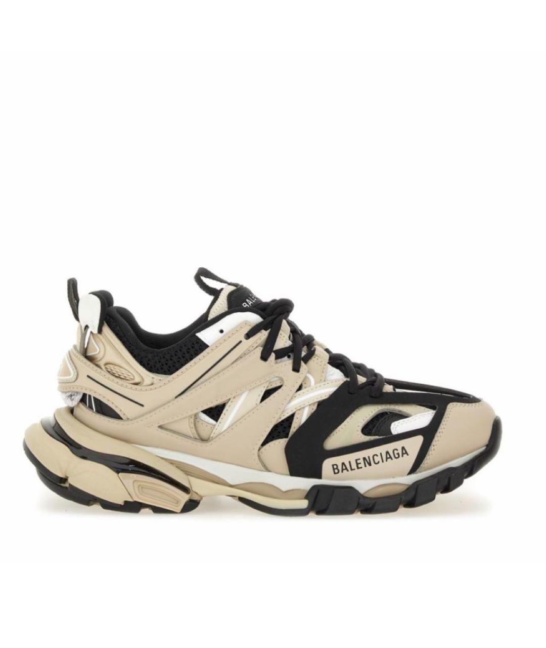 BALENCIAGA Бежевые низкие кроссовки / кеды, фото 5