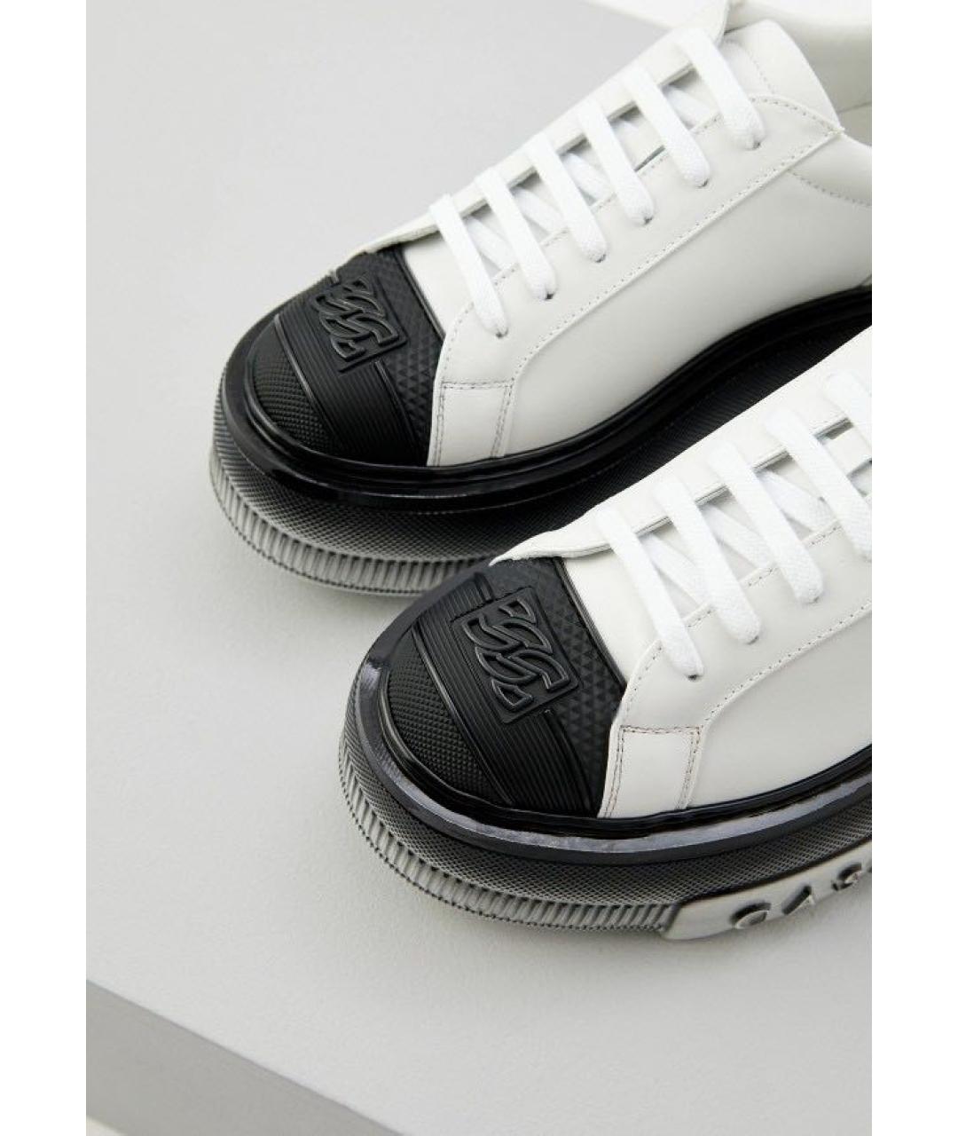 CASADEI Белые кожаные кеды, фото 3