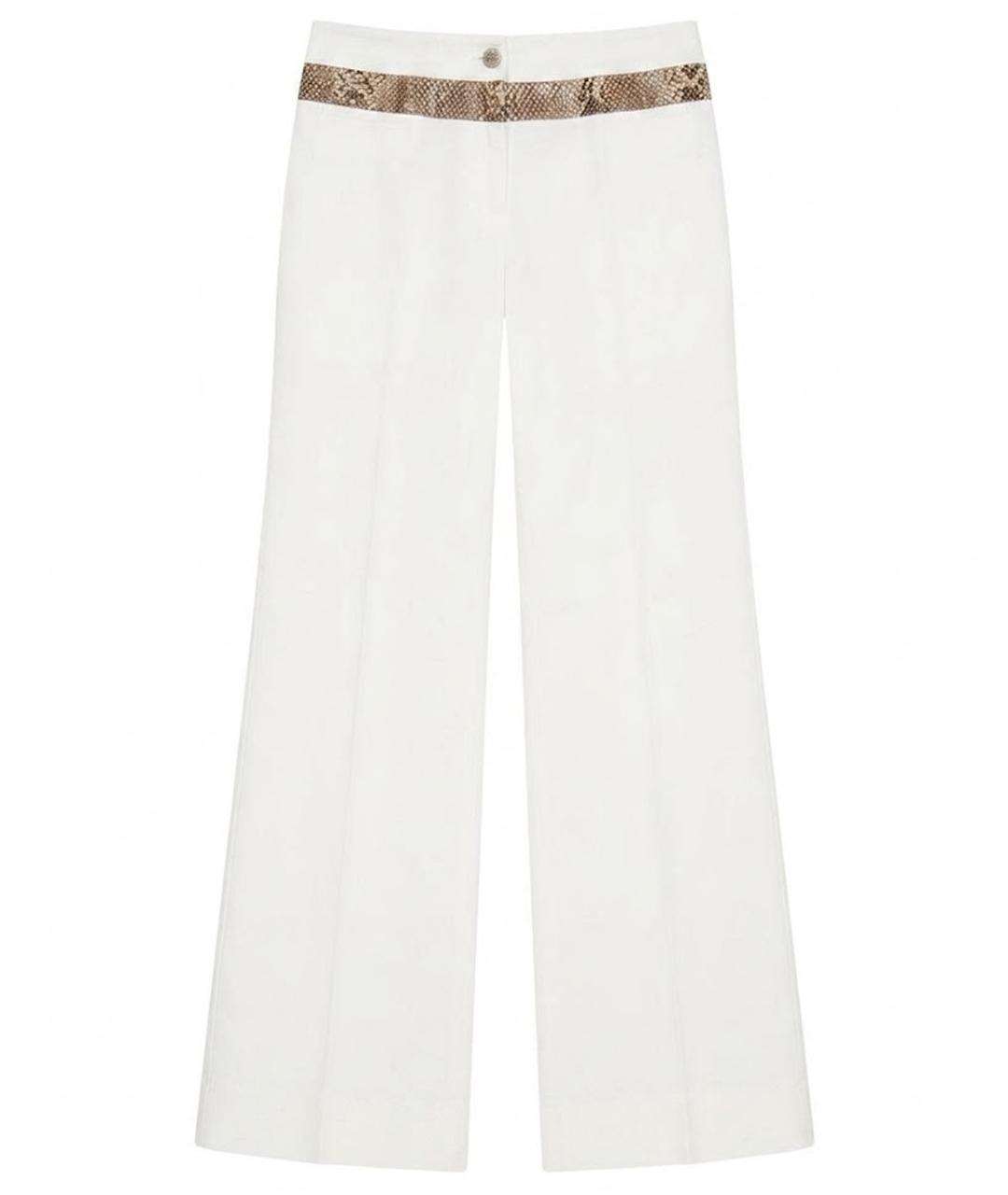 DOLCE&GABBANA Белые прямые брюки, фото 1