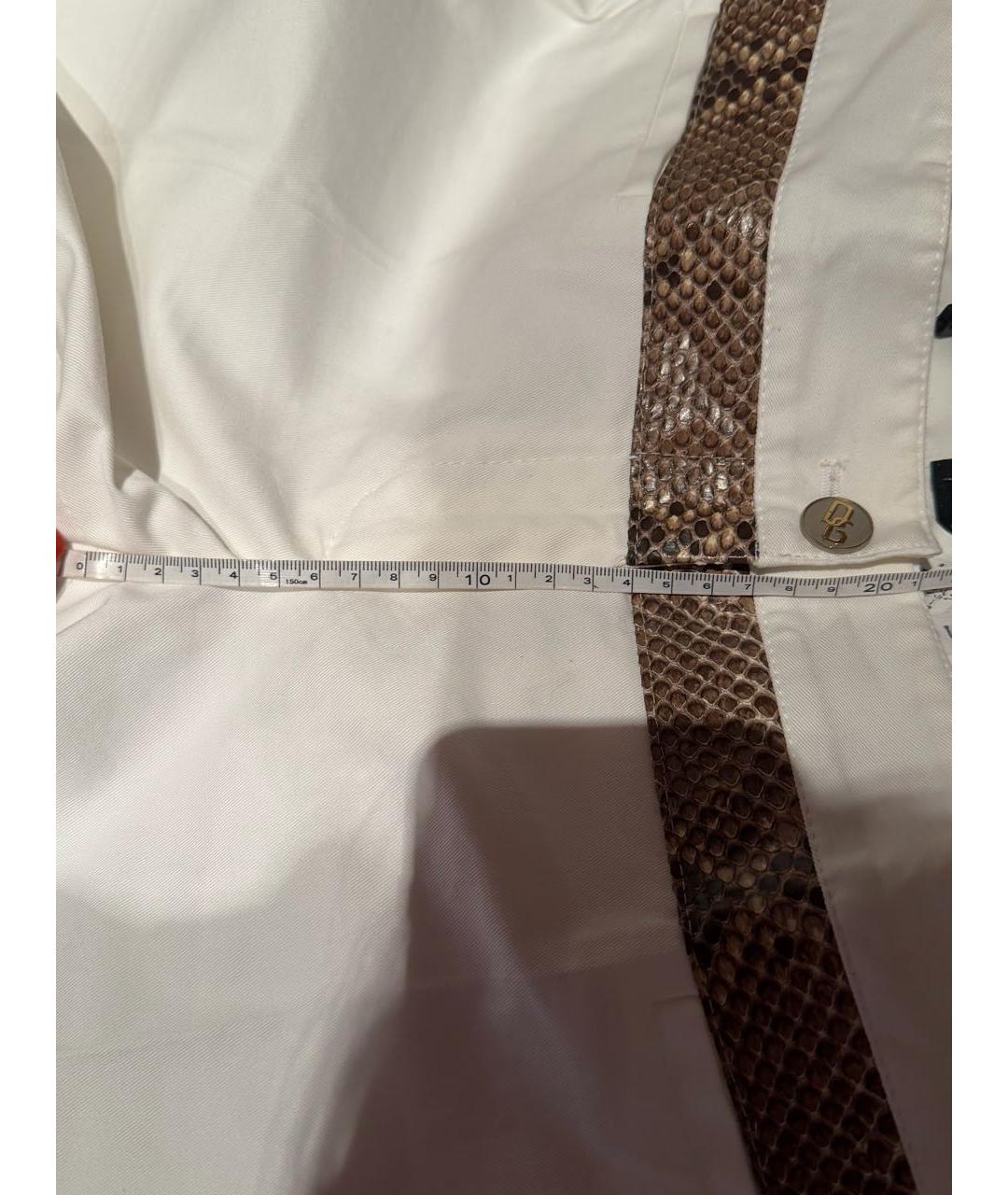 DOLCE&GABBANA Белые прямые брюки, фото 7