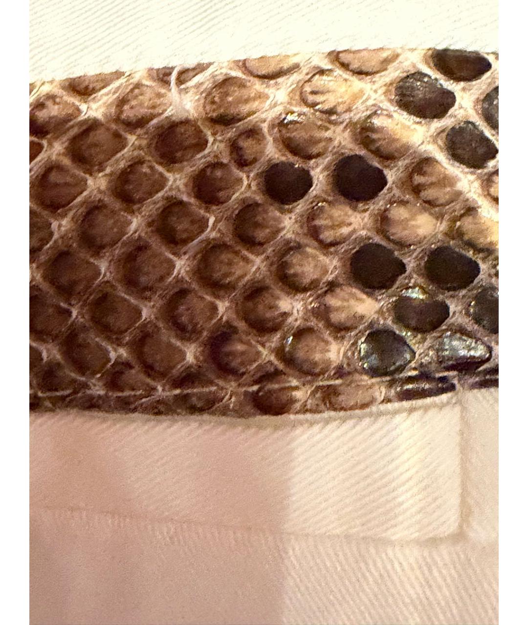 DOLCE&GABBANA Белые прямые брюки, фото 5