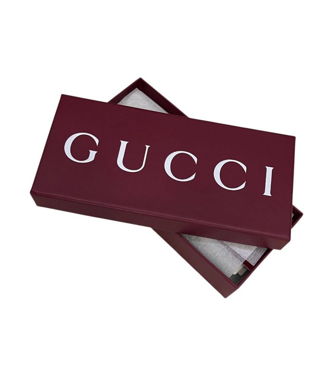 GUCCI Бежевый шелковый шарф, фото 5