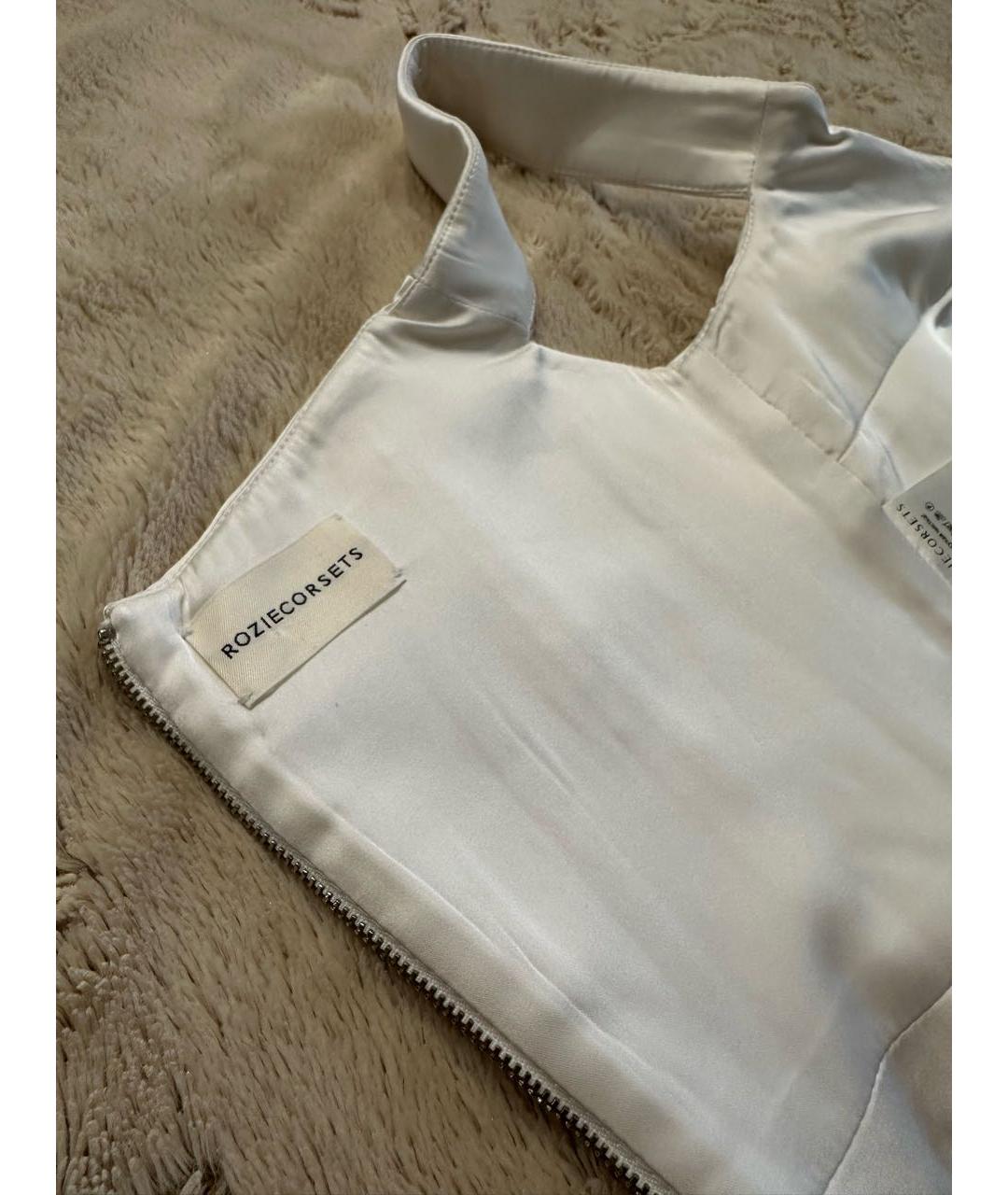ROZIECORSETS Белый атласный корсет, фото 3