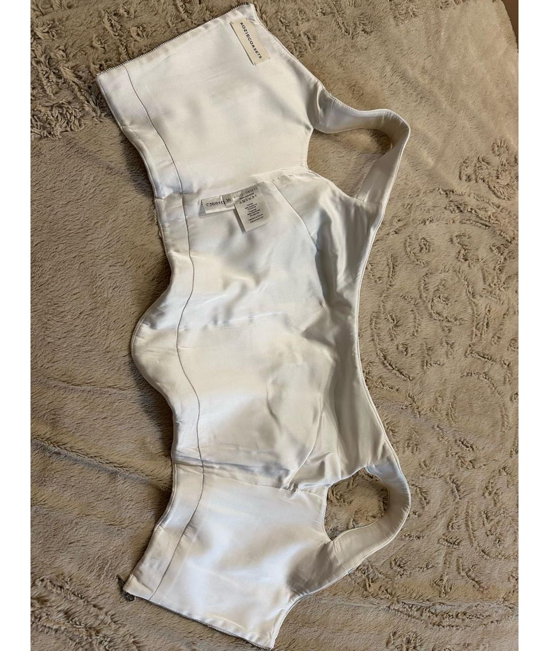 ROZIECORSETS Белый атласный корсет, фото 2