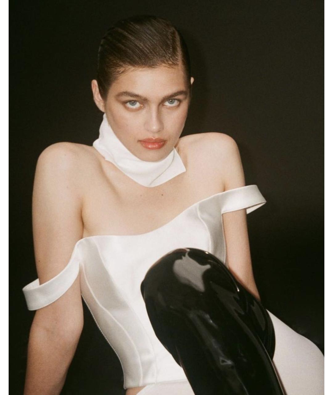 ROZIECORSETS Белый атласный корсет, фото 7