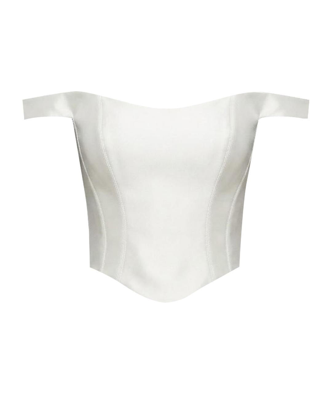ROZIECORSETS Белый атласный корсет, фото 1
