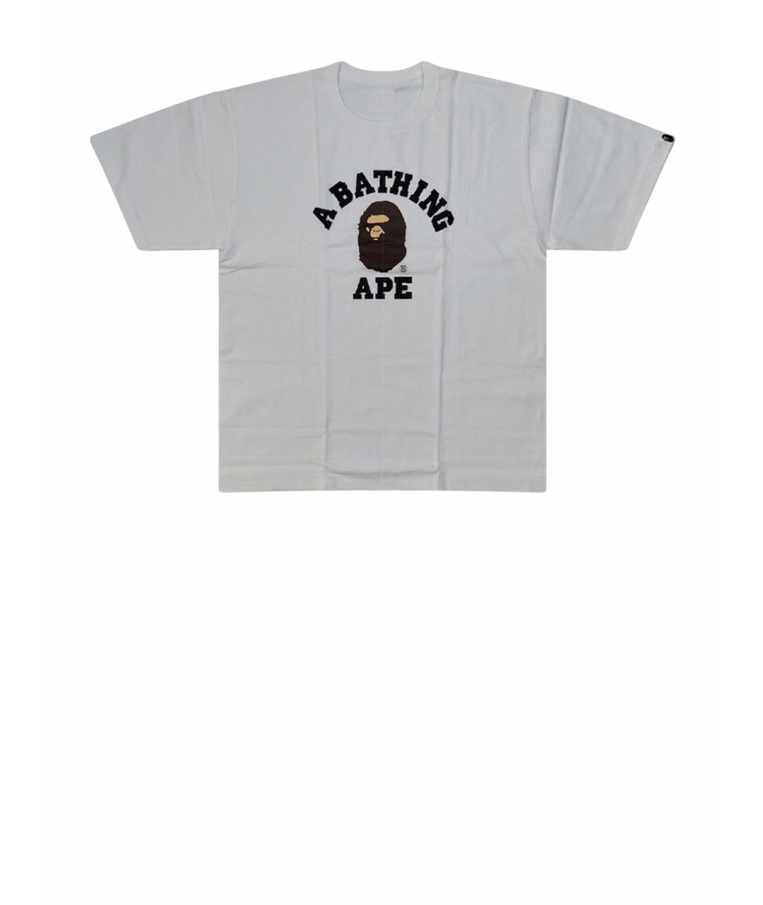 A BATHING APE Белая хлопковая футболка, фото 1