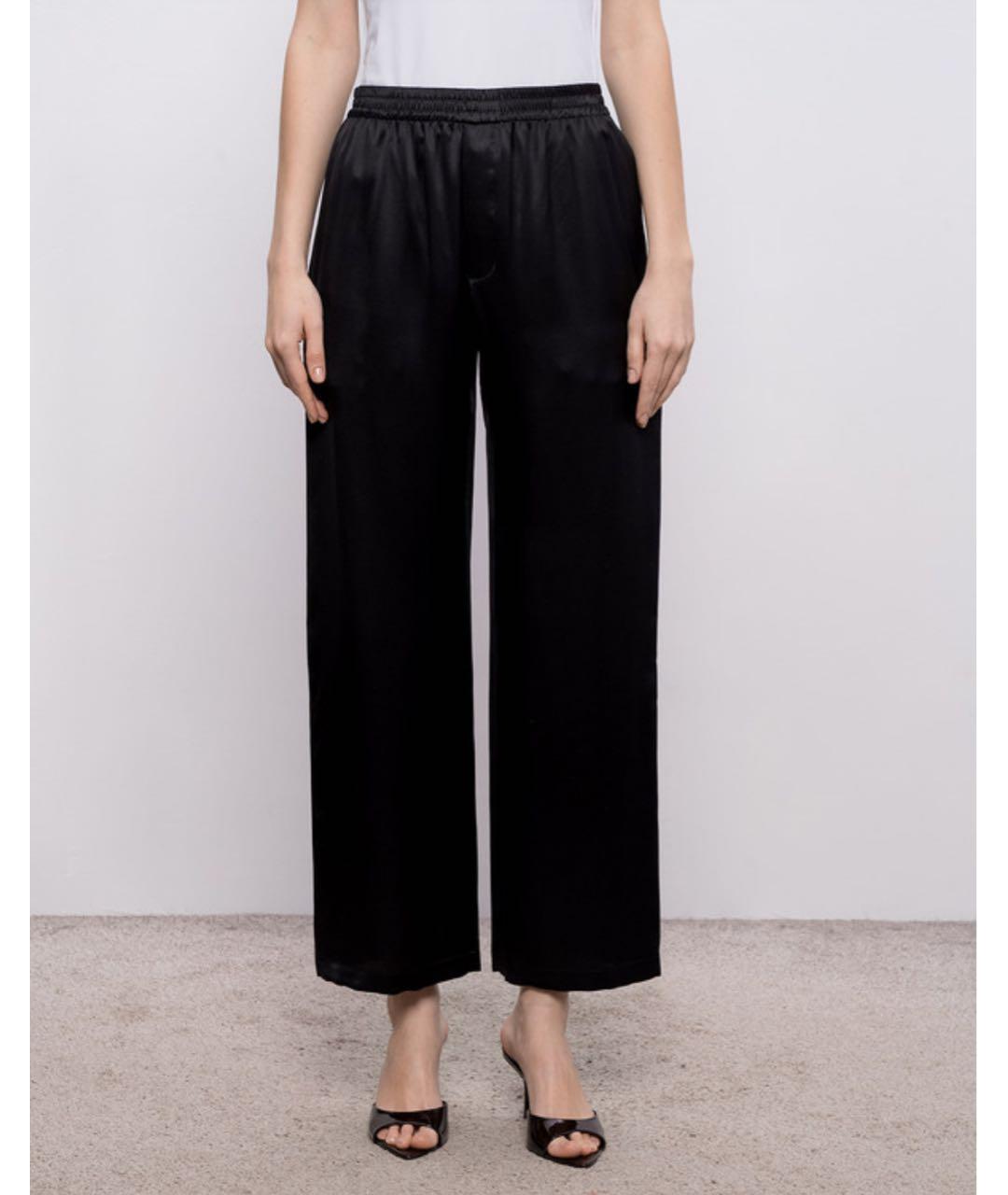 SAINT LAURENT Черный шелковый костюм с брюками, фото 6