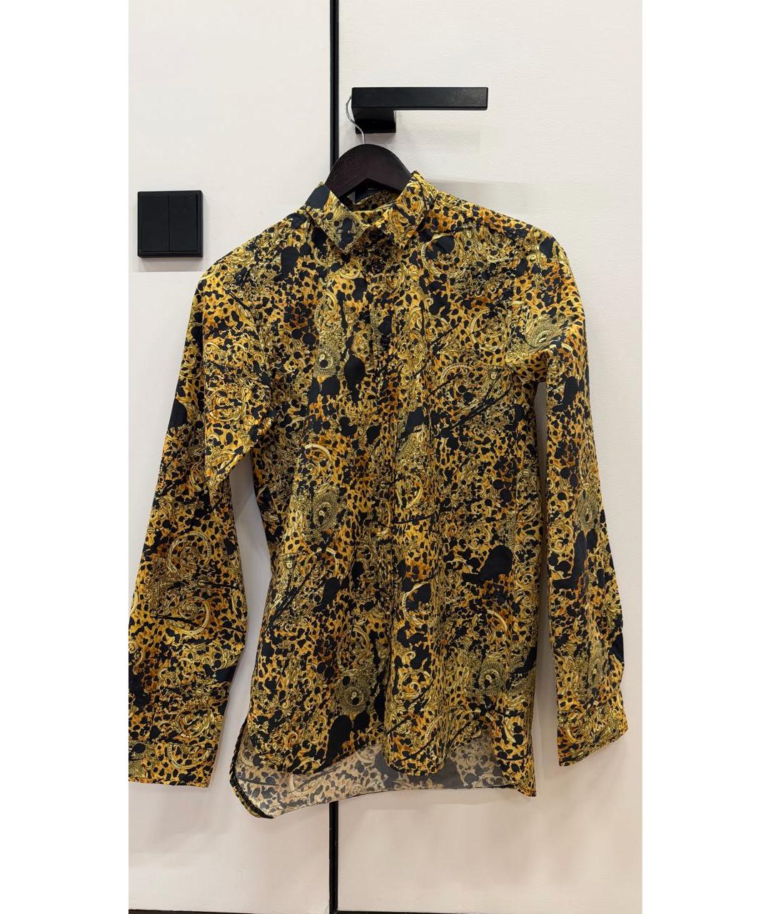 VERSACE JEANS COUTURE Желтая хлопковая рубашка/блузка, фото 6