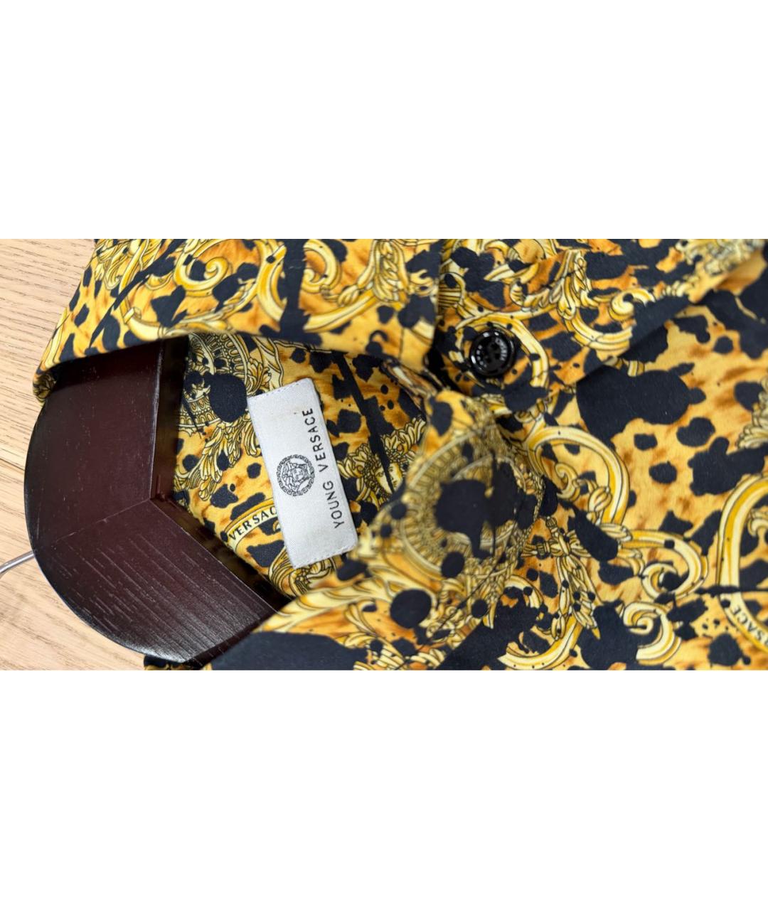 VERSACE JEANS COUTURE Желтая хлопковая рубашка/блузка, фото 3