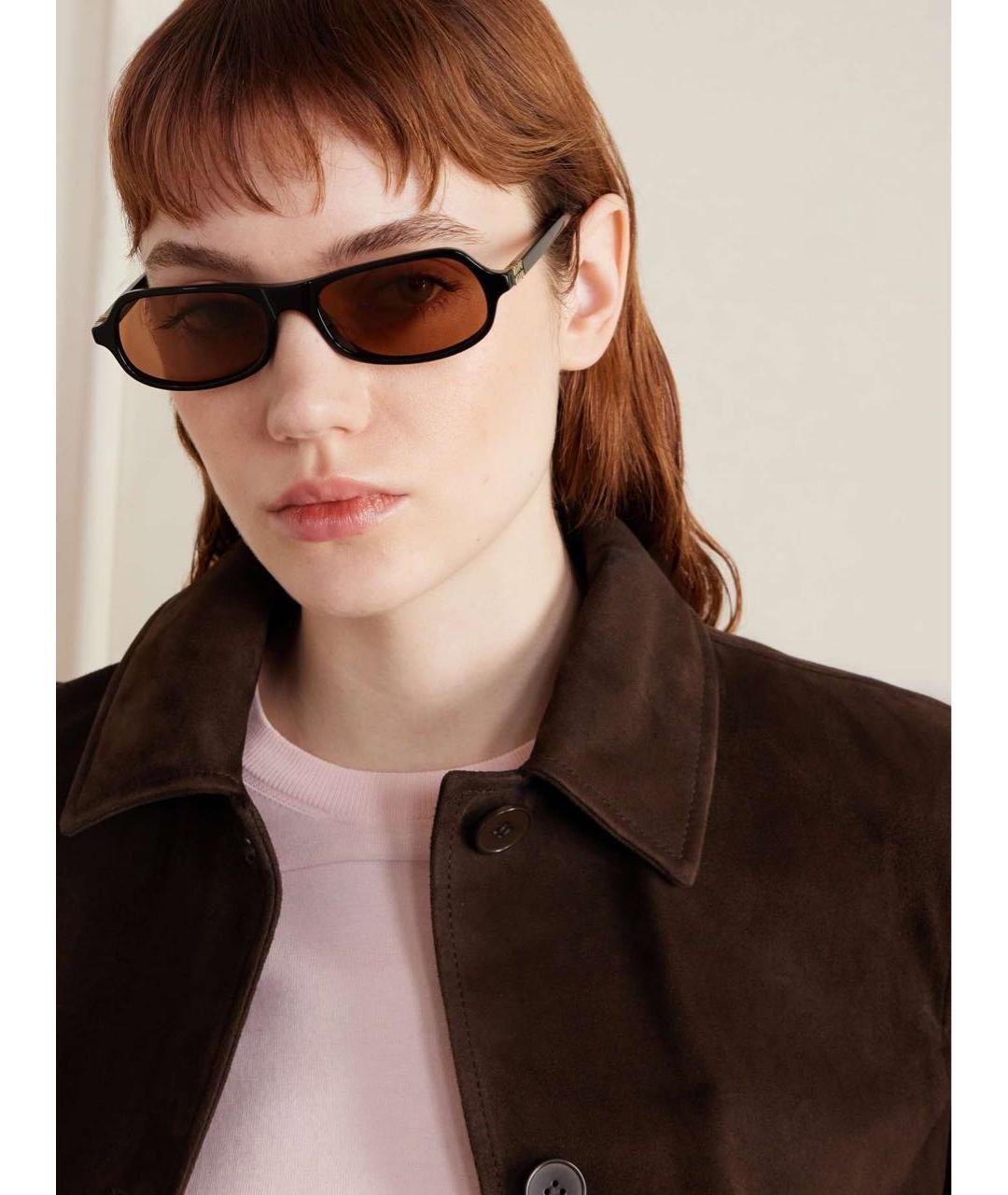 MIU MIU Черные пластиковые солнцезащитные очки, фото 4