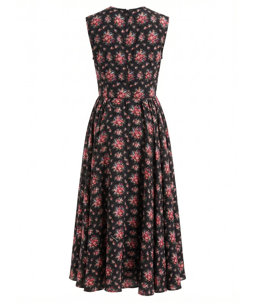 DOLCE&GABBANA Мульти шелковое повседневное платье, фото 2