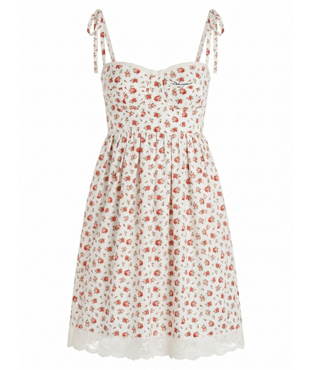 DOLCE&GABBANA Мульти хлопковое платье, фото 1