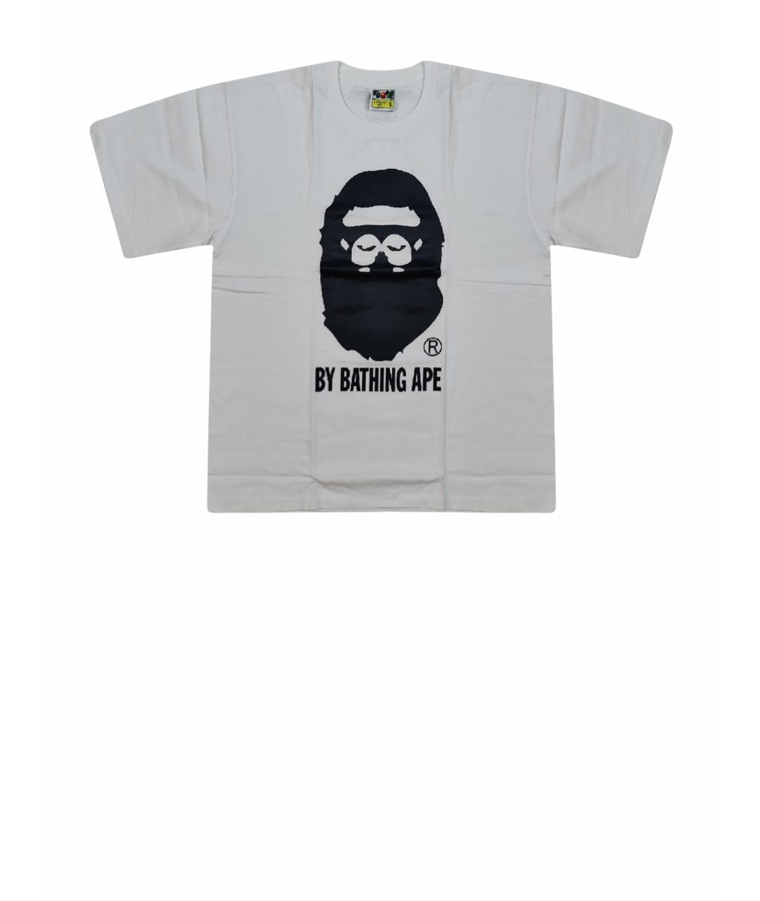 A BATHING APE Белая хлопковая футболка, фото 8