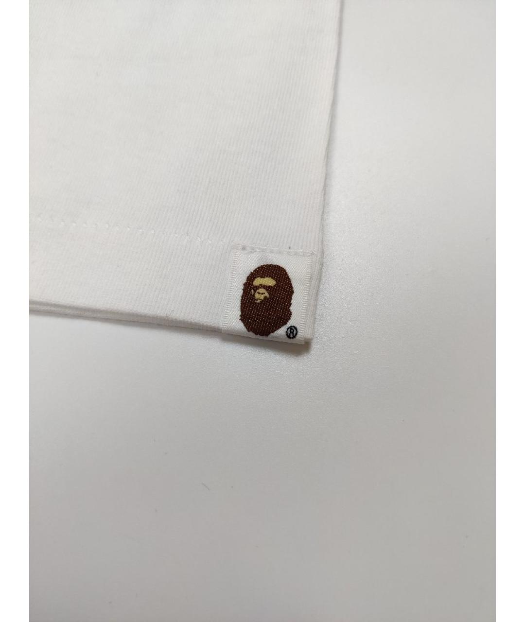 A BATHING APE Белая хлопковая футболка, фото 6