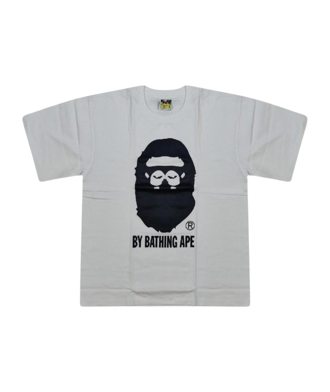A BATHING APE Белая хлопковая футболка, фото 1