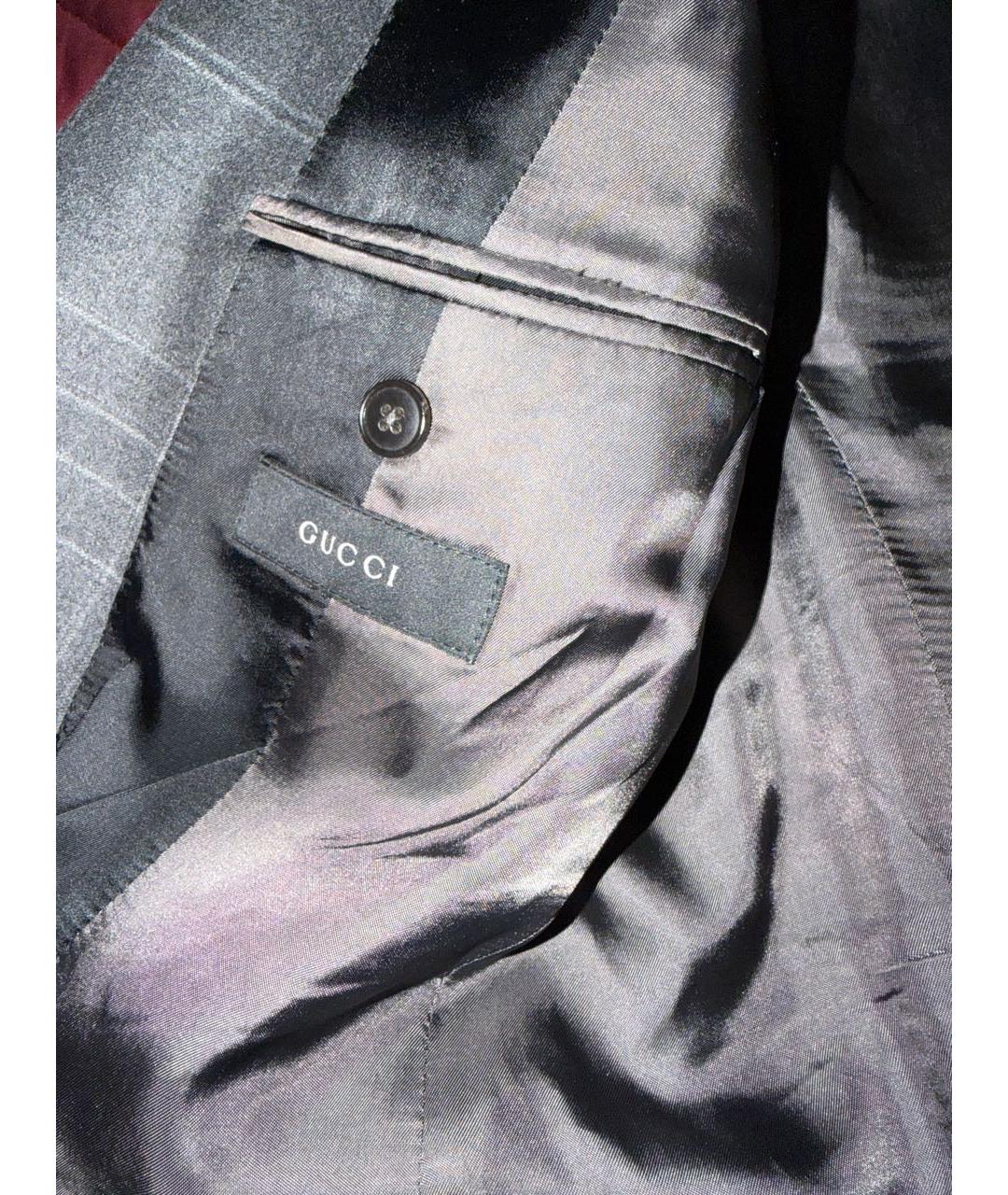 GUCCI Антрацитовый кашемировый пиджак, фото 3