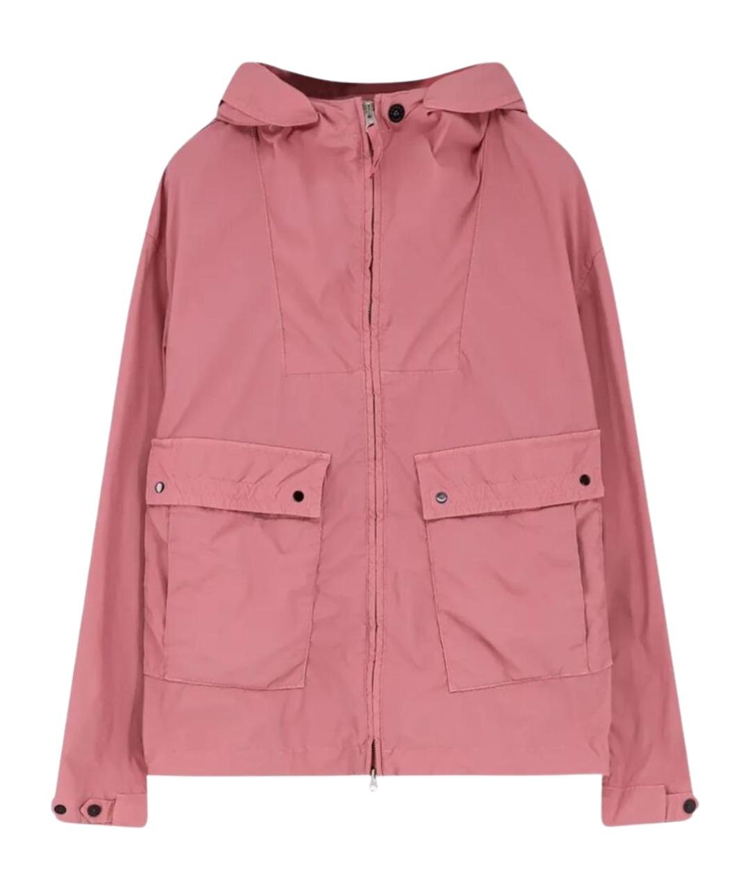 STONE ISLAND Розовая полиэстеровая куртка, фото 1