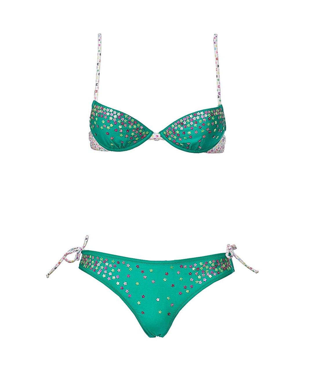 JUST CAVALLI Зеленый полиамидовый купальник, фото 9