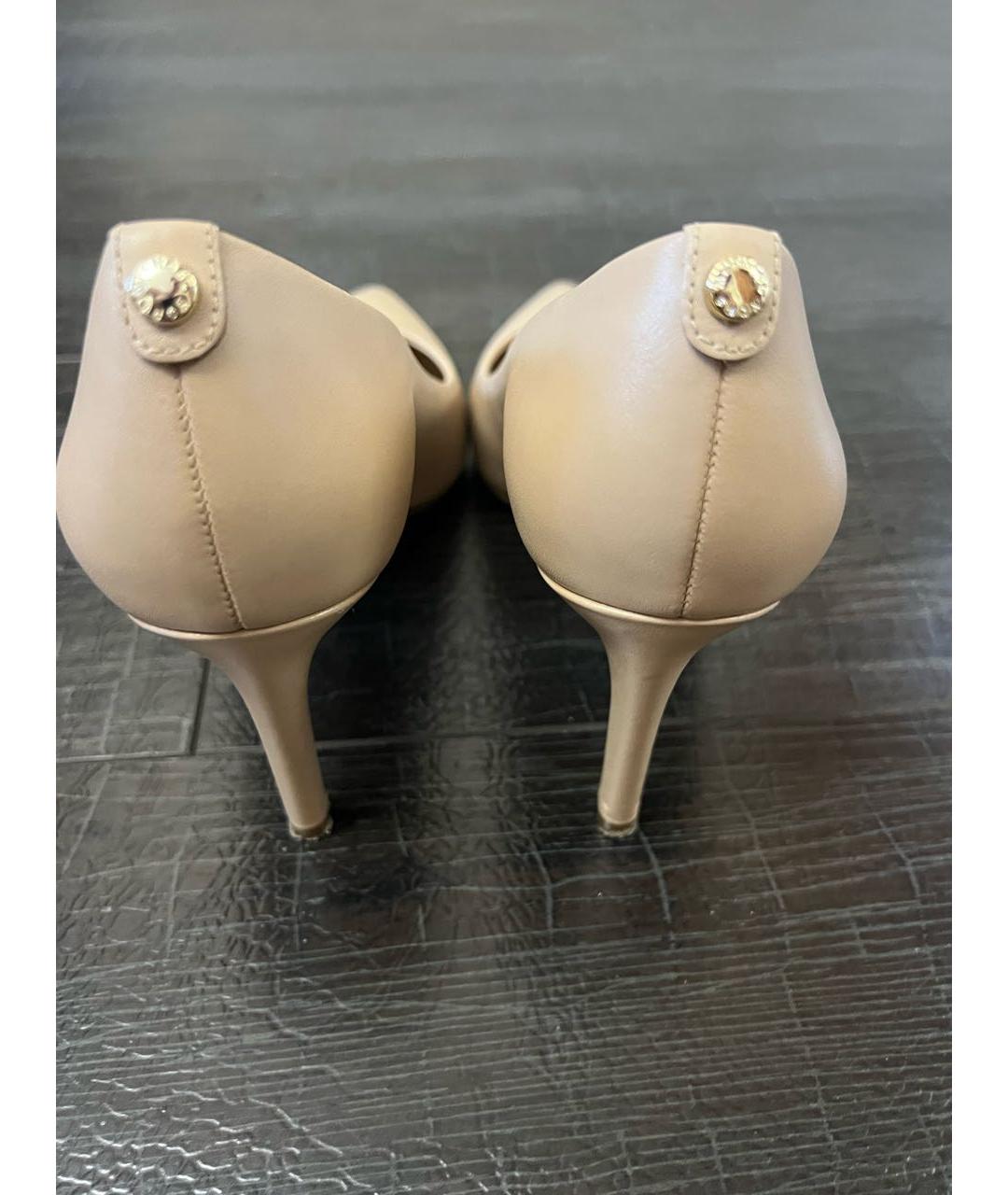 MICHAEL KORS Бежевые кожаные туфли, фото 4