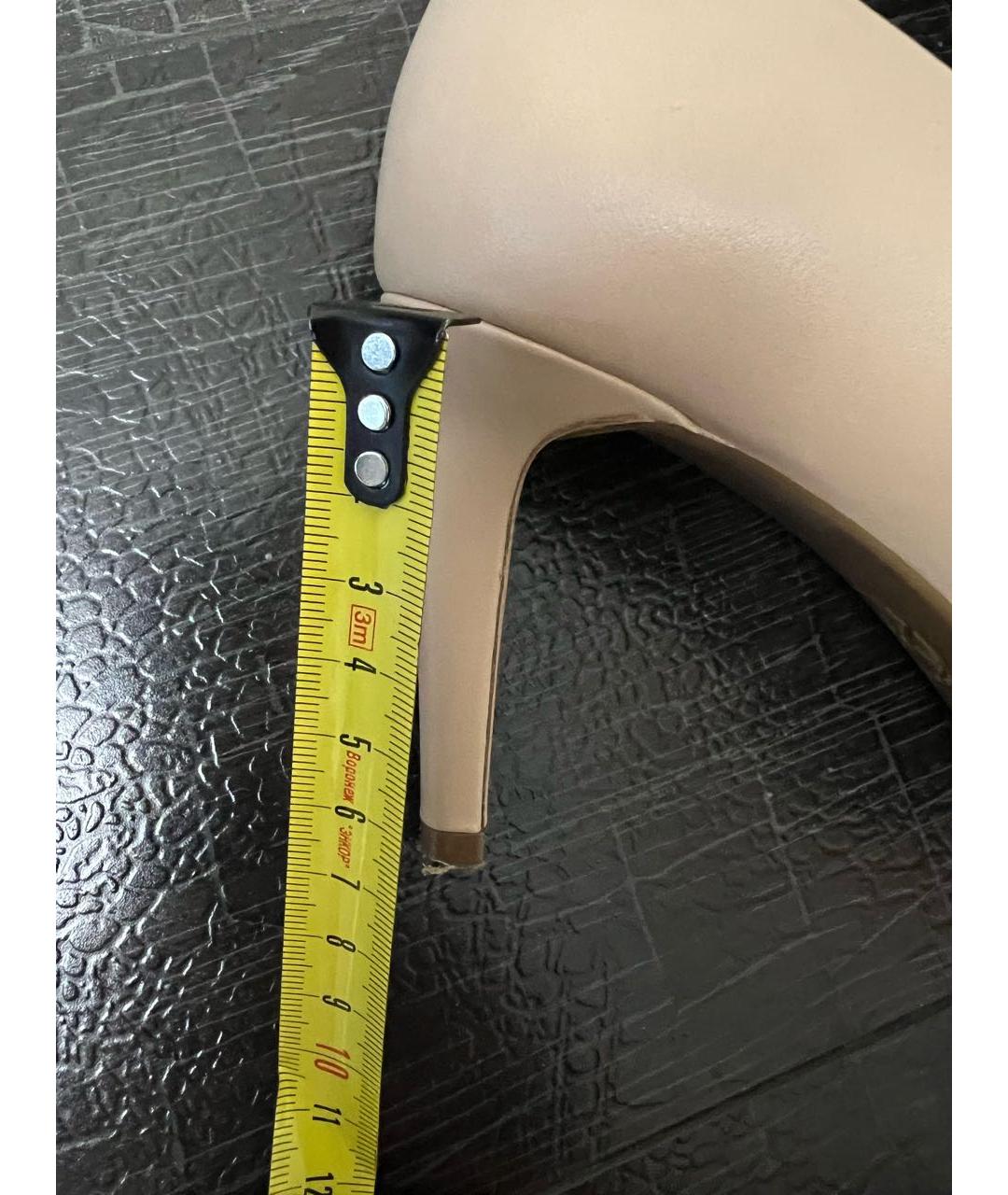 MICHAEL KORS Бежевые кожаные туфли, фото 5