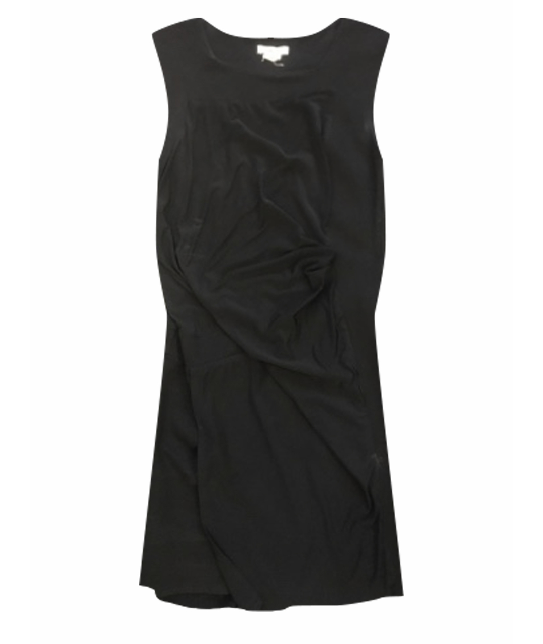 HELMUT LANG Черное шелковое коктейльное платье, фото 1