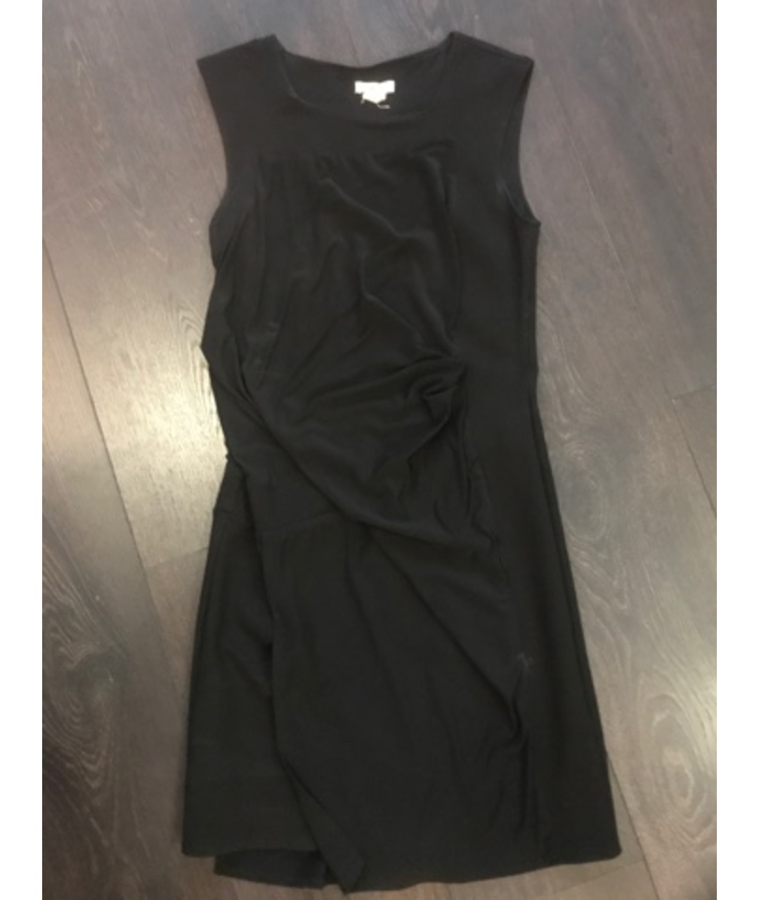 HELMUT LANG Черное шелковое коктейльное платье, фото 3