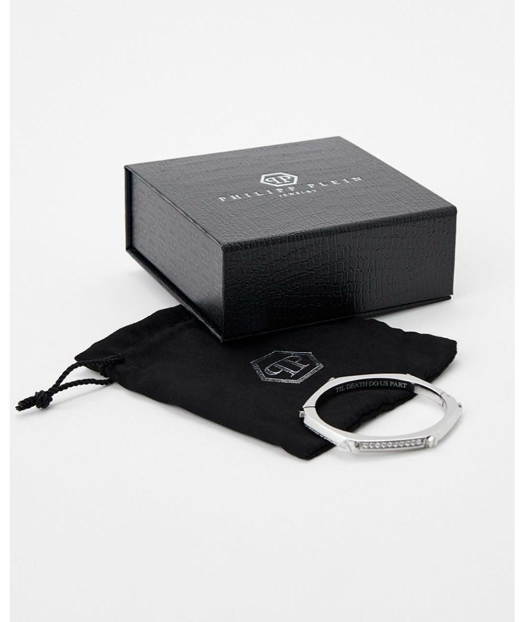 PHILIPP PLEIN Серебрянный металлический браслет, фото 2