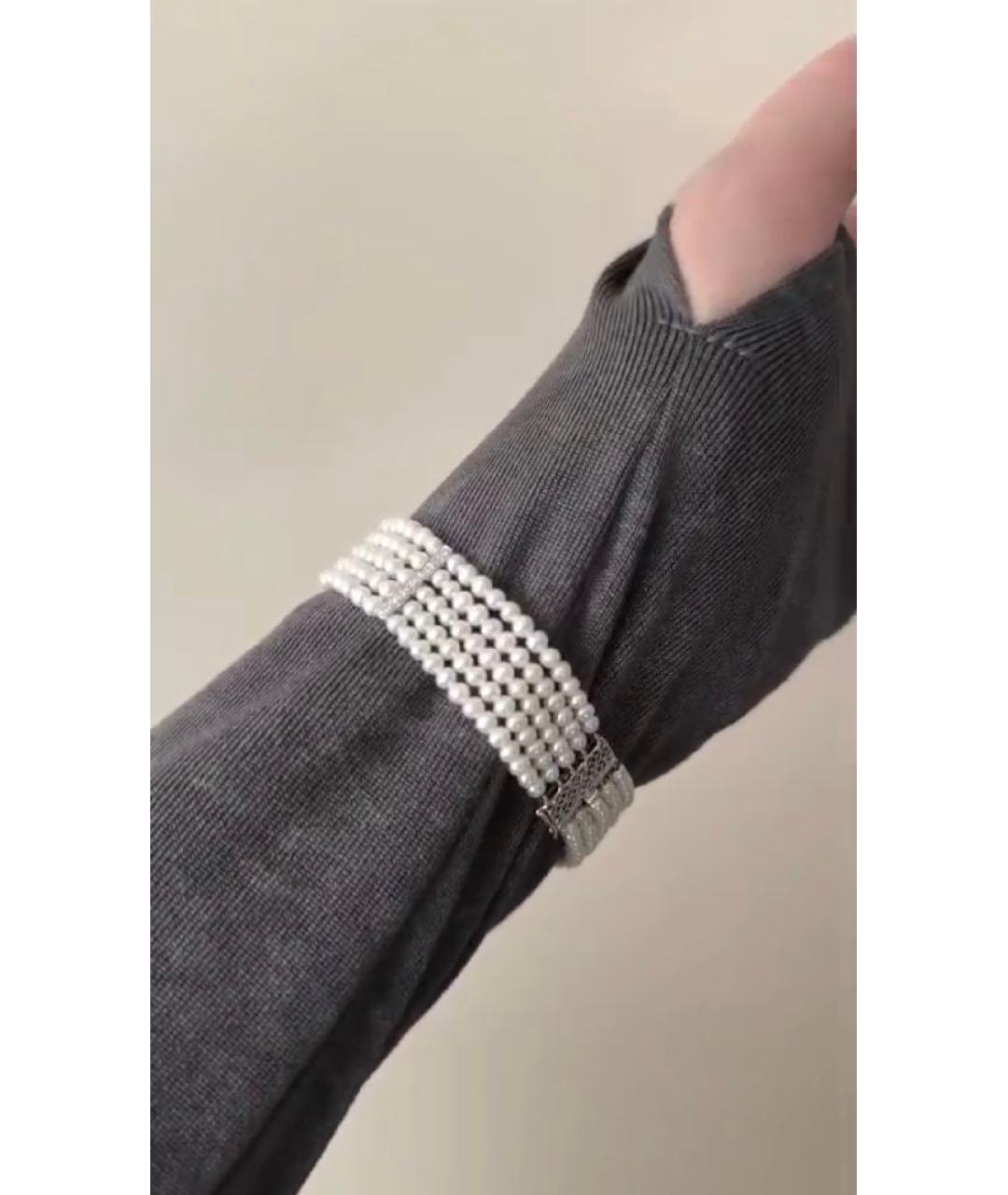 Mikimoto Белый браслет из белого золота, фото 7
