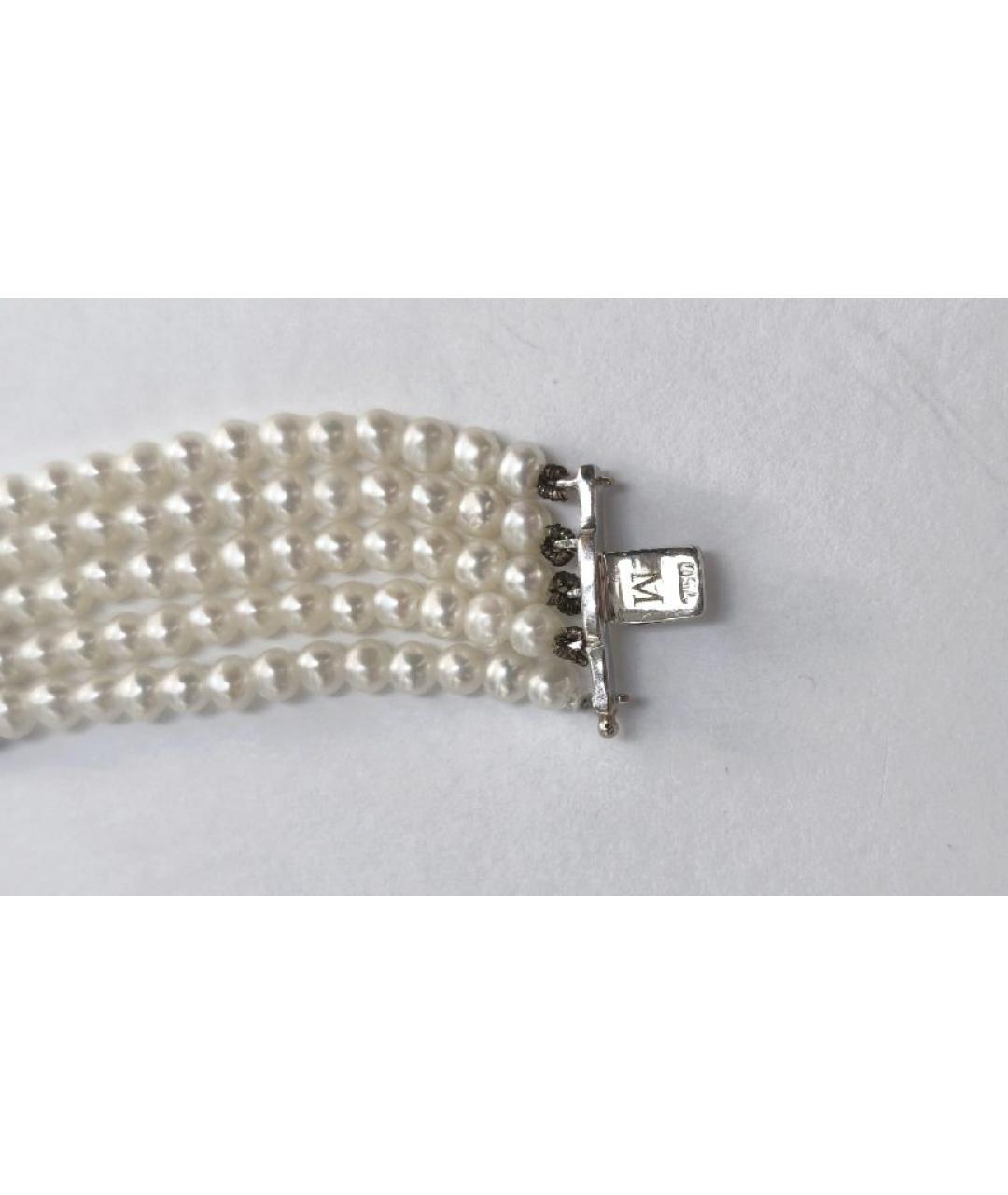 Mikimoto Белый браслет из белого золота, фото 4