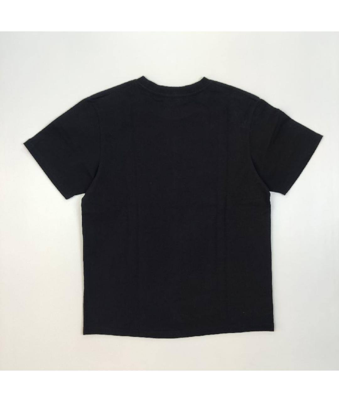 A BATHING APE Черная хлопковая футболка, фото 2