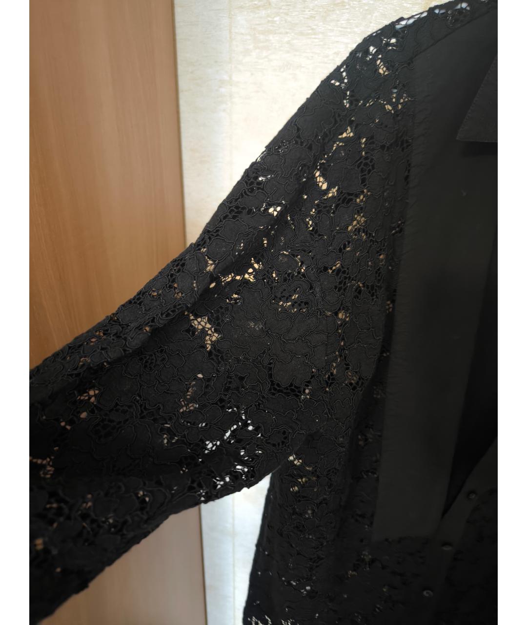 TWIN-SET Черная хлопковая рубашка, фото 4