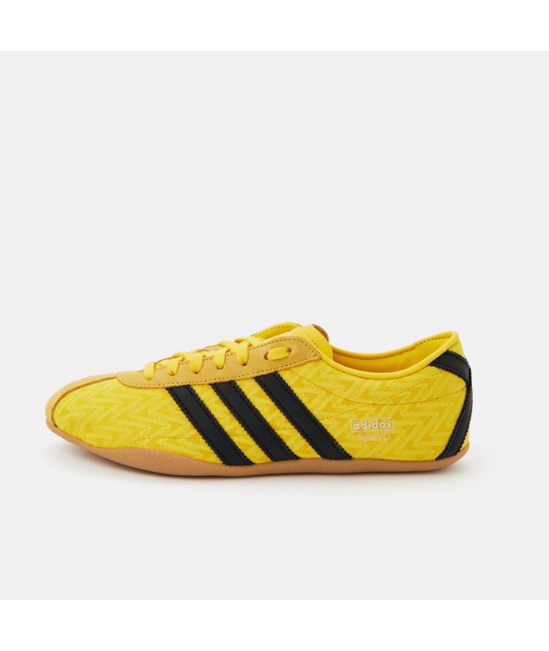 ADIDAS Желтые кожаные кроссовки, фото 6