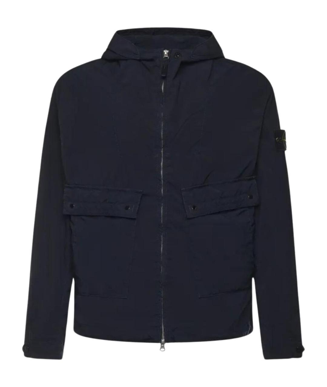 STONE ISLAND Синяя полиэстеровая куртка, фото 1