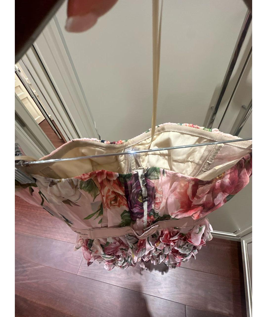 DOLCE&GABBANA Мульти шелковое коктейльное платье, фото 4