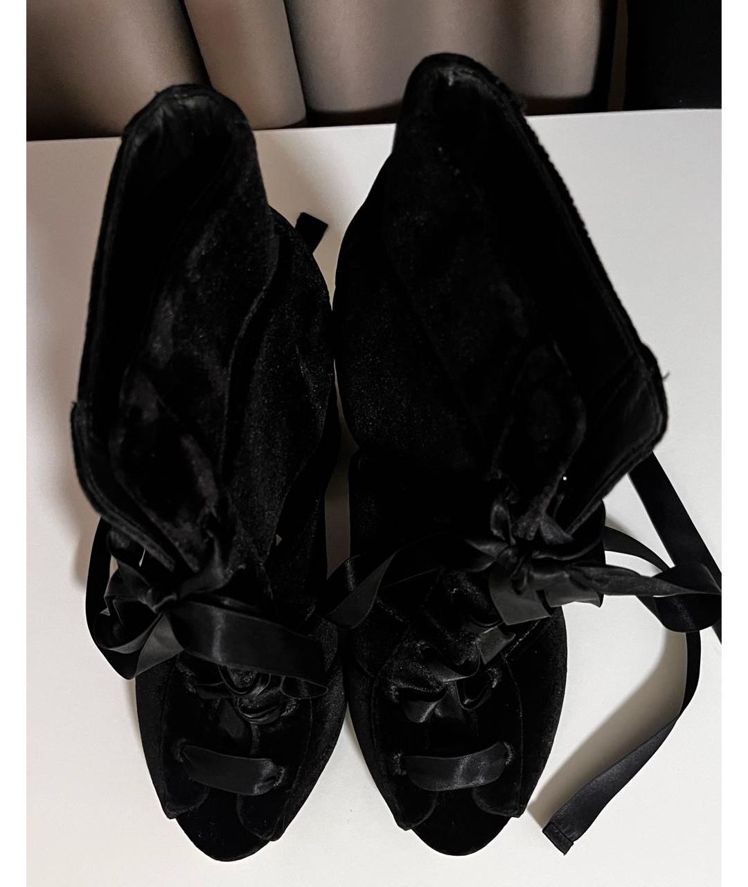 LE SILLA Черные замшевые ботильоны, фото 3