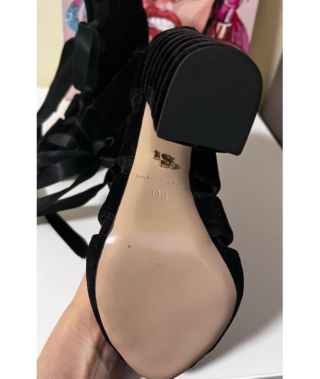 LE SILLA Черные замшевые ботильоны, фото 7