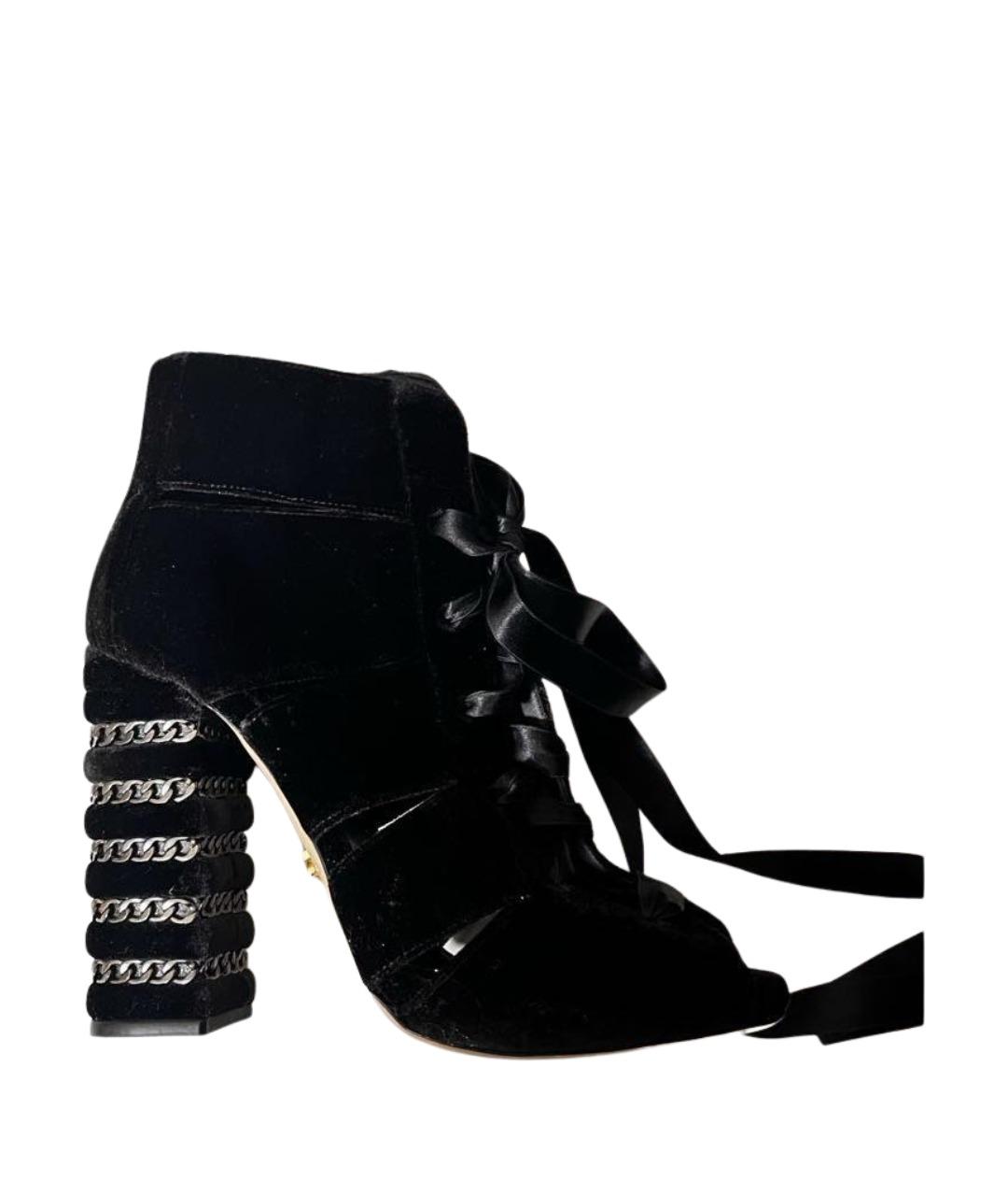 LE SILLA Черные замшевые ботильоны, фото 1
