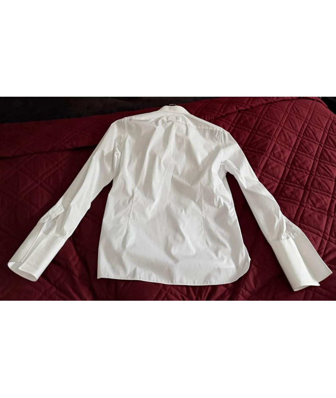 TOM FORD Белая хлопковая классическая рубашка, фото 2