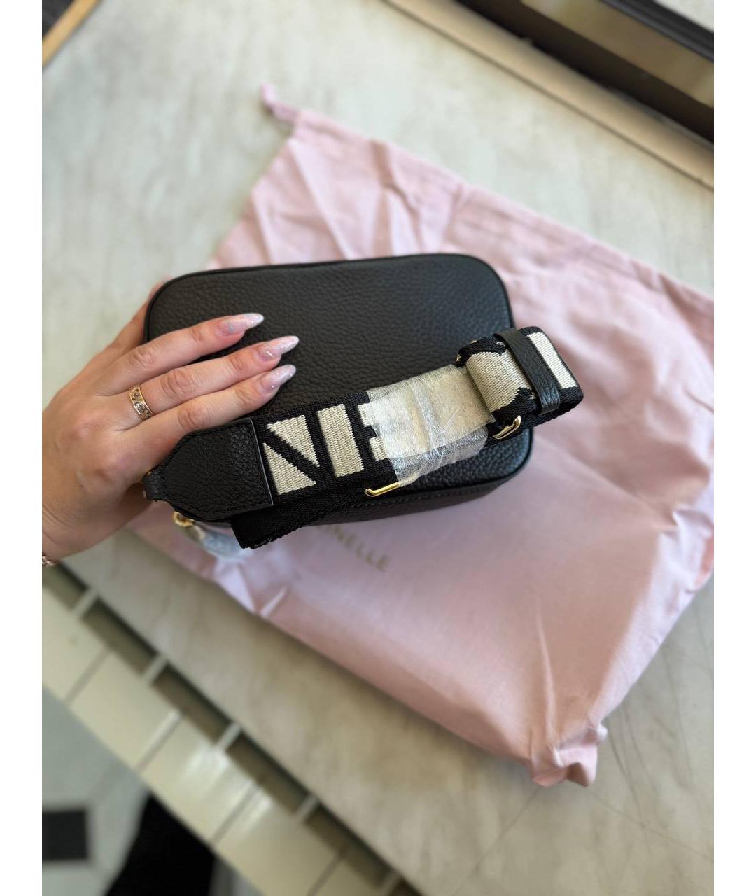 COCCINELLE Черная кожаная сумка через плечо, фото 8