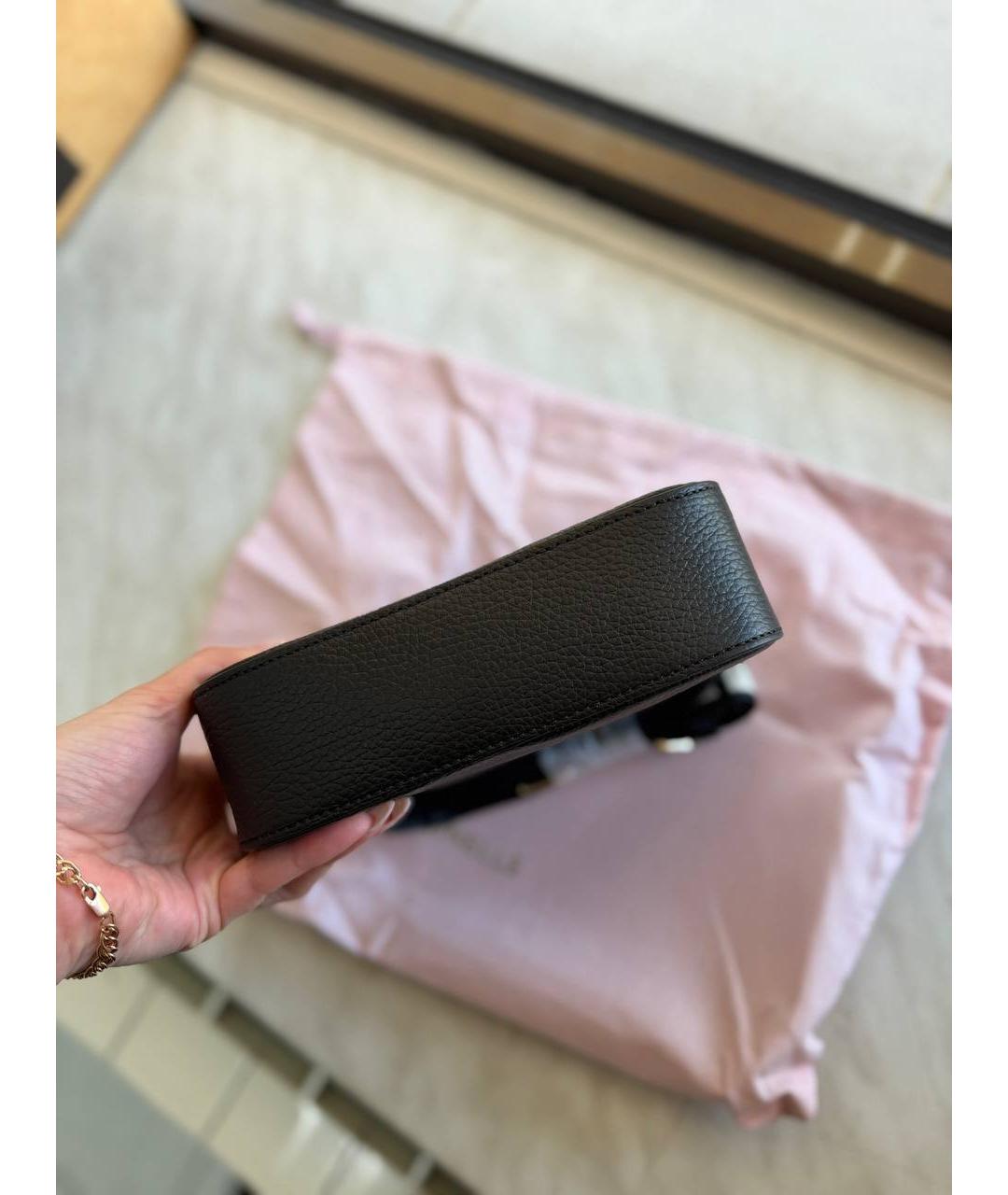 COCCINELLE Черная кожаная сумка через плечо, фото 6