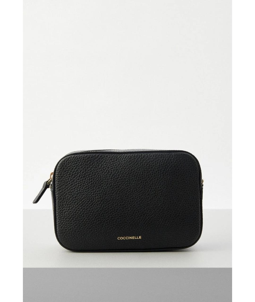 COCCINELLE Черная кожаная сумка через плечо, фото 9