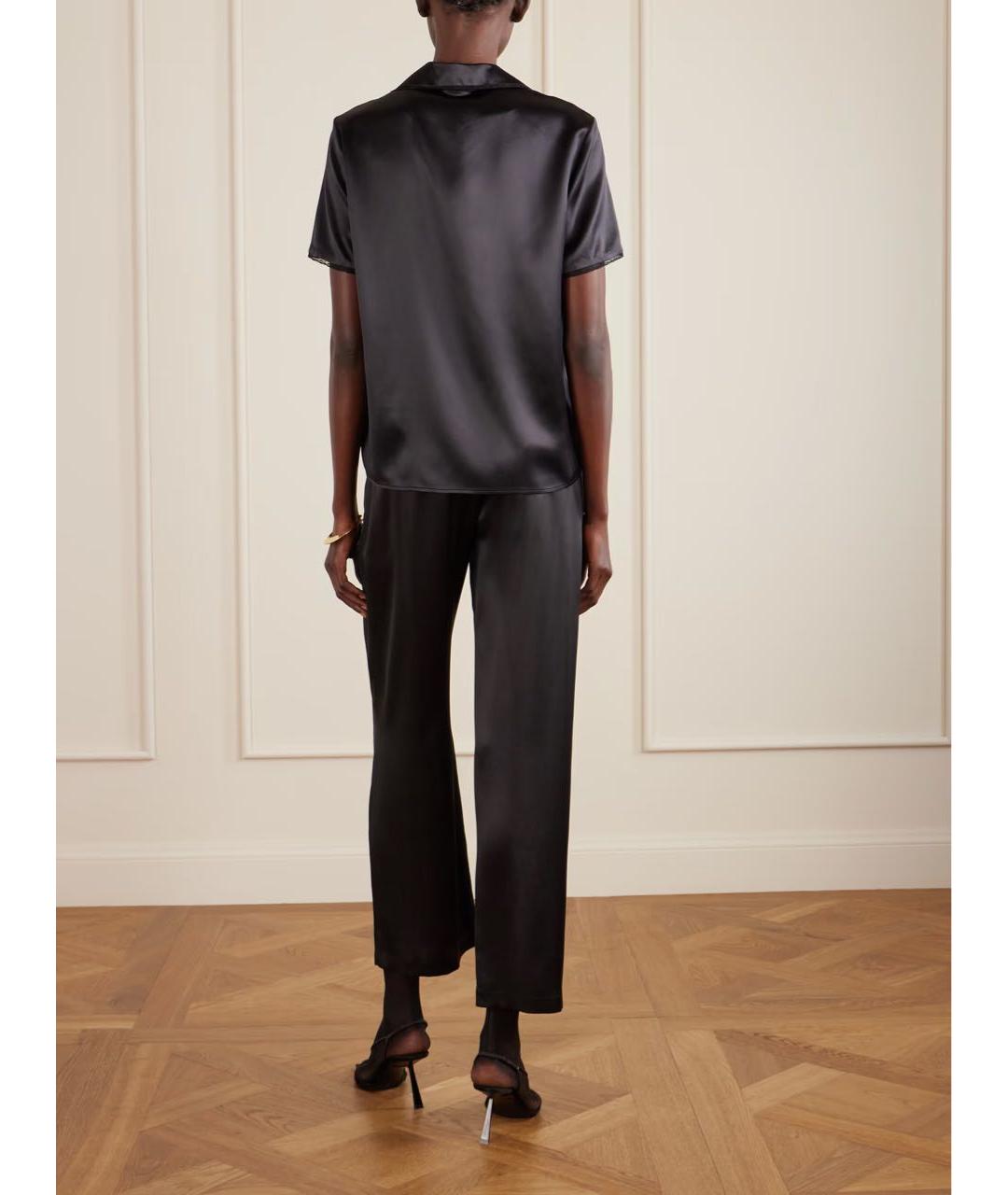 SAINT LAURENT Черная шелковая рубашка, фото 3