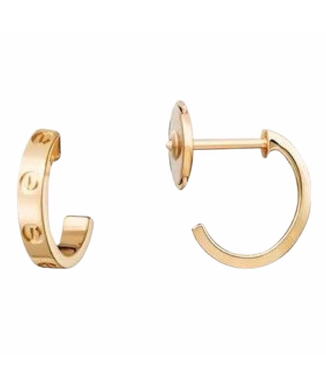 CARTIER Золотые серьги из желтого золота, фото 2