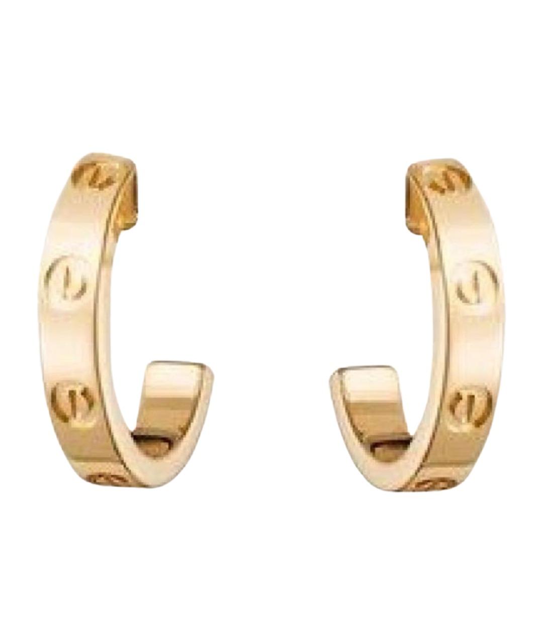 CARTIER Золотые серьги из желтого золота, фото 1