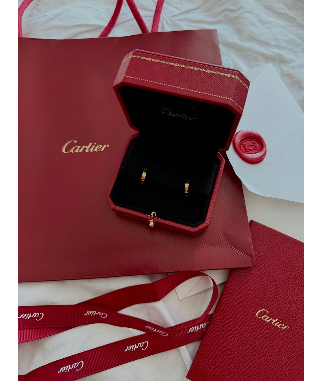 CARTIER Золотые серьги из желтого золота, фото 3