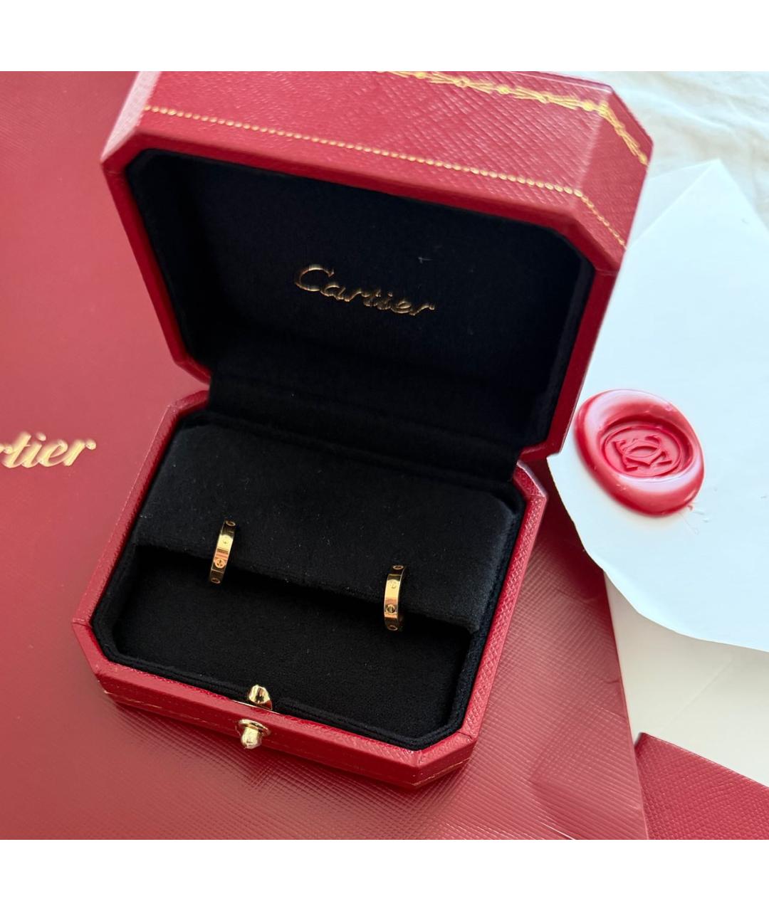 CARTIER Золотые серьги из желтого золота, фото 5
