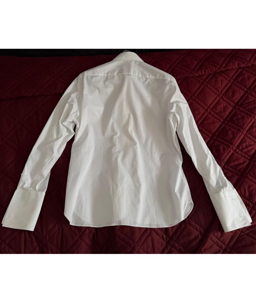 ERMENEGILDO ZEGNA XXX Белая хлопковая классическая рубашка, фото 2